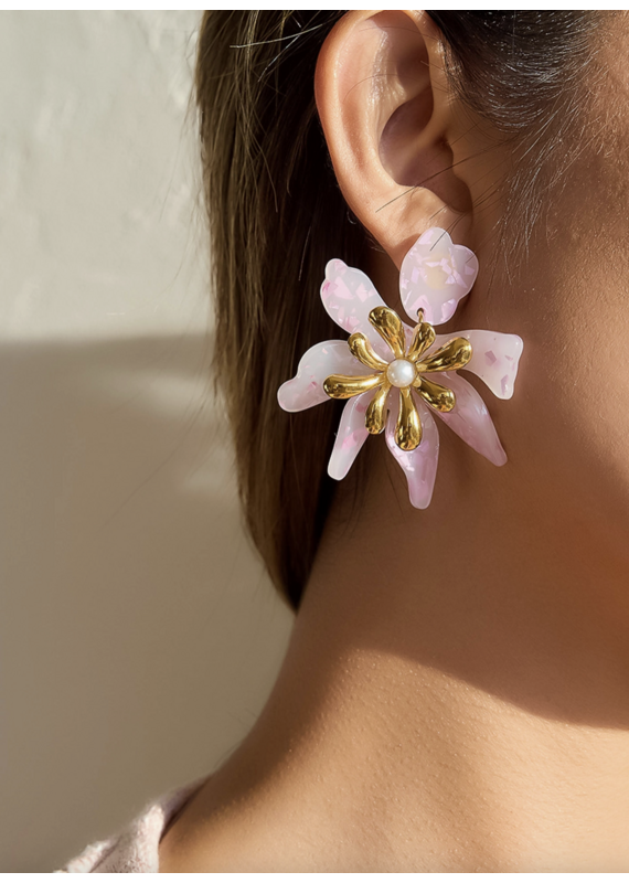 Flanerie Oona 18K Gold Non-Tarnish Earrings