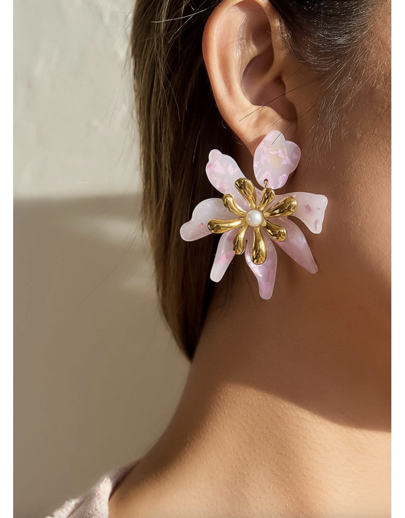 Flanerie Oona 18K Gold Non-Tarnish Earrings
