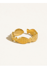 Flanerie Livia 18K Gold Non-Tarnish Fish Wrap Ring