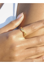 Flanerie Livia 18K Gold Non-Tarnish Fish Wrap Ring