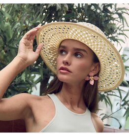 Lele Sadoughi Zaha Straw Hat