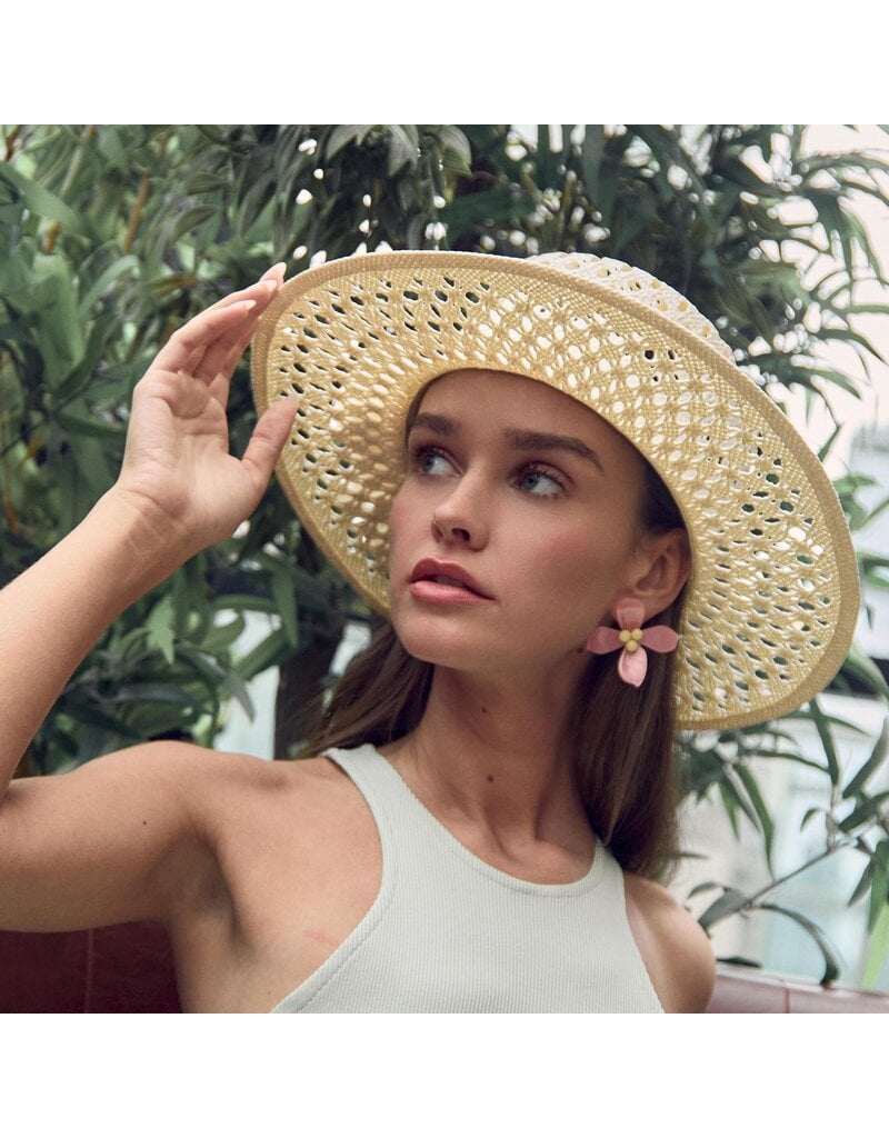 Lele Sadoughi Zaha Straw Hat