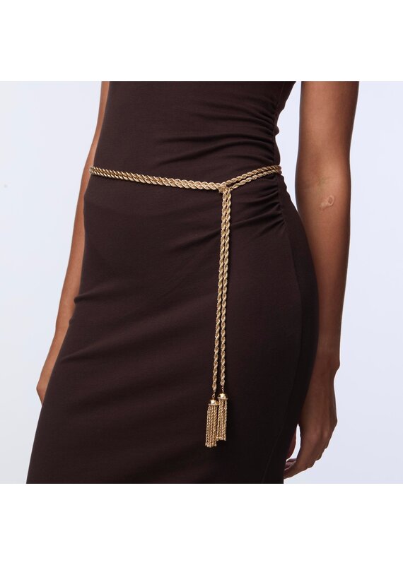 Lele Sadoughi Chateau Rope Tassel Belt