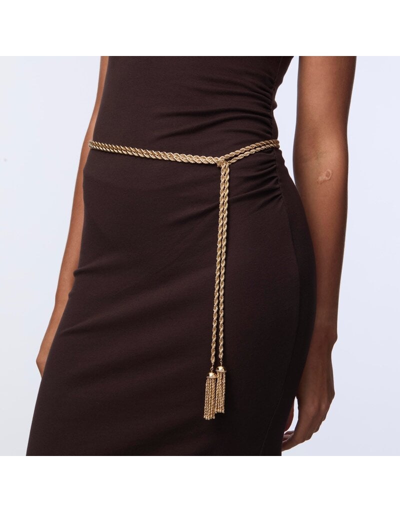 Lele Sadoughi Chateau Rope Tassel Belt