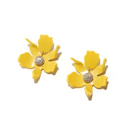 Lele Sadoughi Small Crystal Lily Earring