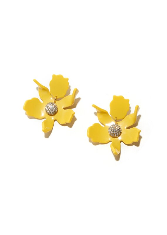 Lele Sadoughi Small Crystal Lily Earring