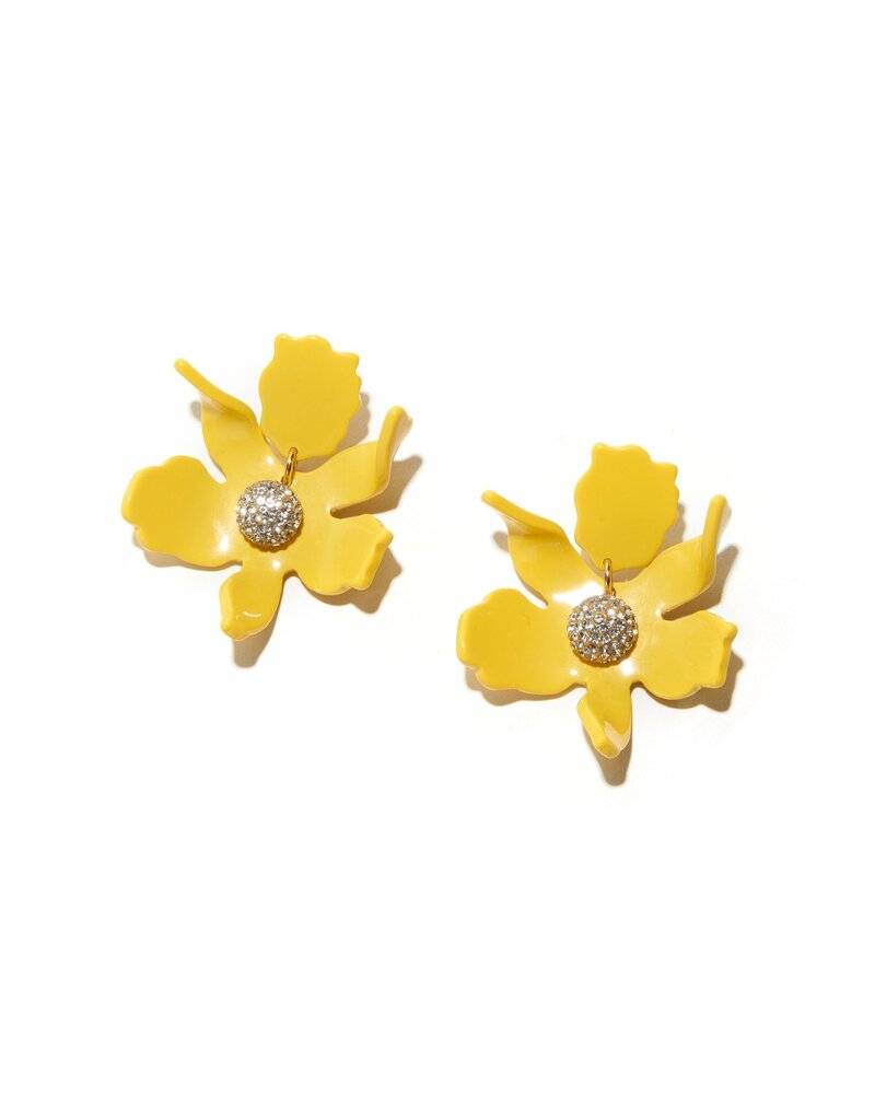 Lele Sadoughi Small Crystal Lily Earring