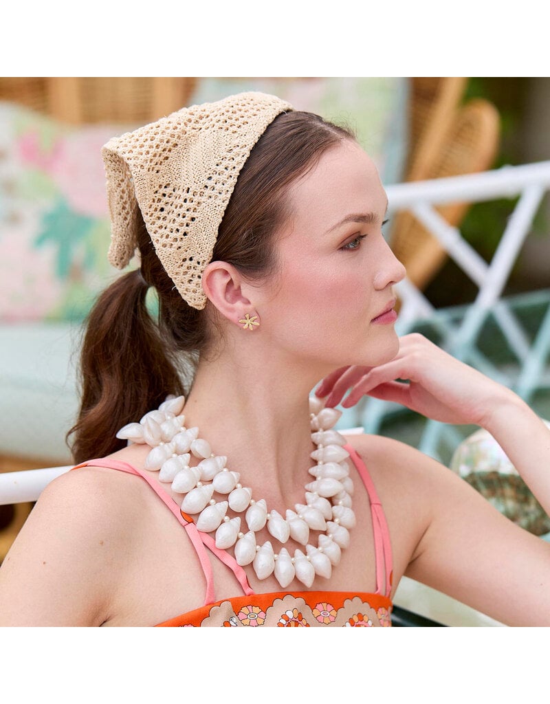Lele Sadoughi Conch Shell Layered Necklace