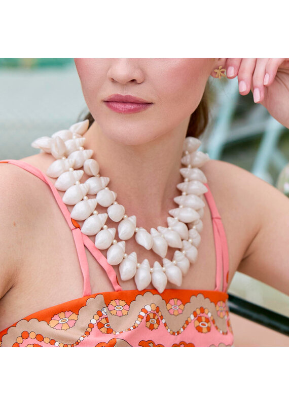 Lele Sadoughi Conch Shell Layered Necklace