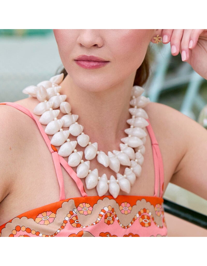 Lele Sadoughi Conch Shell Layered Necklace