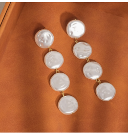 Flanerie Héloïse 18K Non-Tarnish Pearl Drop Earring