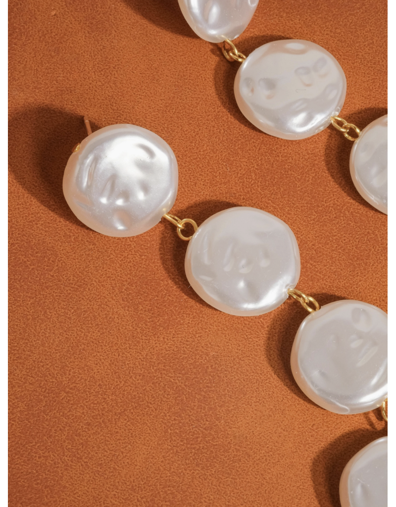 Flanerie Héloïse 18K Non-Tarnish Pearl Drop Earring