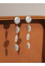 Flanerie Héloïse 18K Non-Tarnish Pearl Drop Earring
