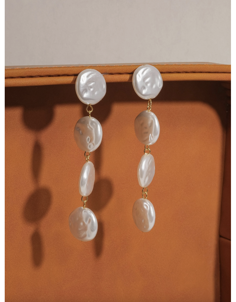 Flanerie Héloïse 18K Non-Tarnish Pearl Drop Earring