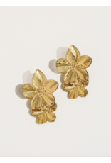 Flanerie Ivy 18K Gold Non-Tarnish Flower Earring