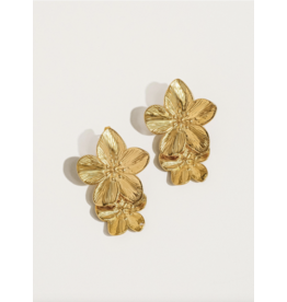Flanerie Ivy 18K Gold Non-Tarnish Flower Earring