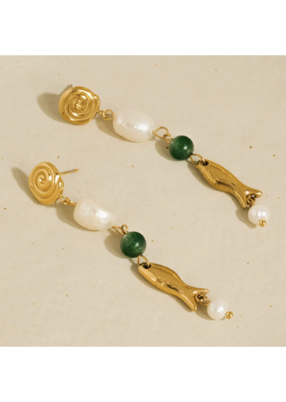 Flanerie Palermo 18K Gold Non-Tarnish Earrings