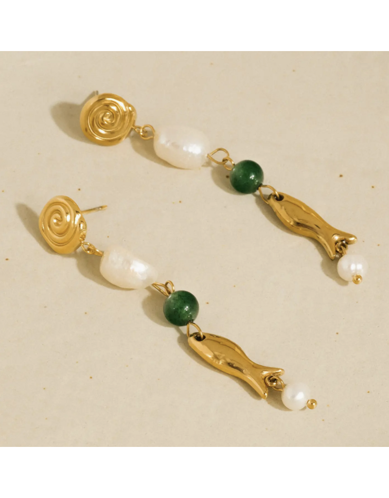 Flanerie Palermo 18K Gold Non-Tarnish Earrings