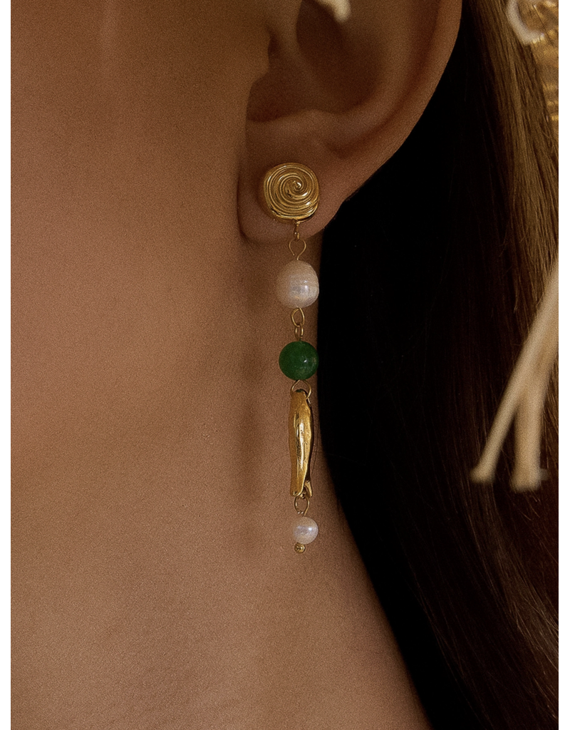 Flanerie Palermo 18K Gold Non-Tarnish Earrings