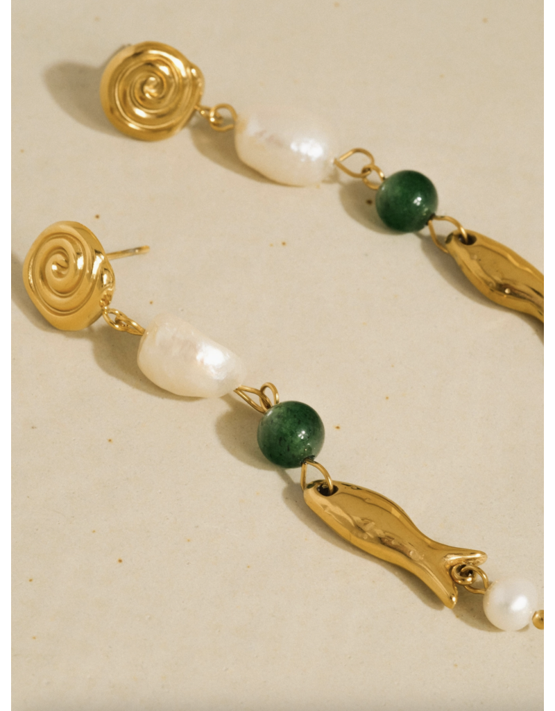 Flanerie Palermo 18K Gold Non-Tarnish Earrings