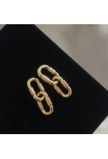 Flanerie Rêve 18K Gold Non-Tarnish Link Earrings