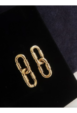 Flanerie Rêve 18K Gold Non-Tarnish Link Earrings