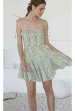Moon River Elisa Eyelet Embroidery Mini Dress