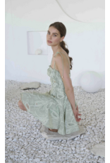 Moon River Elisa Eyelet Embroidery Mini Dress