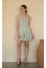 Moon River Elisa Eyelet Embroidery Mini Dress