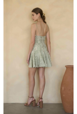 Moon River Elisa Eyelet Embroidery Mini Dress