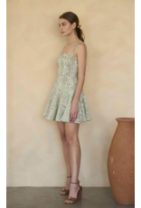 Moon River Elisa Eyelet Embroidery Mini Dress