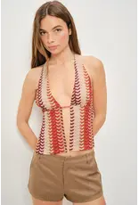 Pretty Garbage Eva Halter Split Top