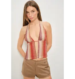 Pretty Garbage Eva Halter Split Top