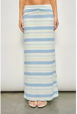 Pretty Garbage Garnet Striped Maxi Skirt