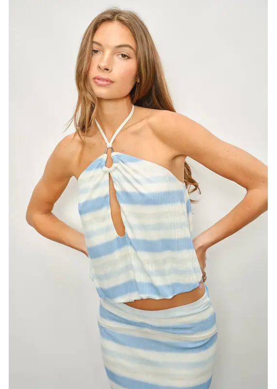 Pretty Garbage Garnet Halter Top
