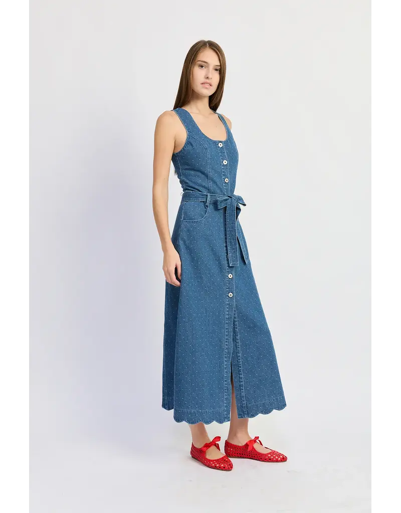 En Saison Heidi Denim Midi Dress