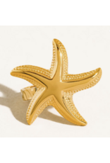 Flanerie Sunset 18K Gold Non-Tarnish Starfish Ring
