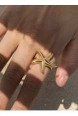 Flanerie Sunset 18K Gold Non-Tarnish Starfish Ring