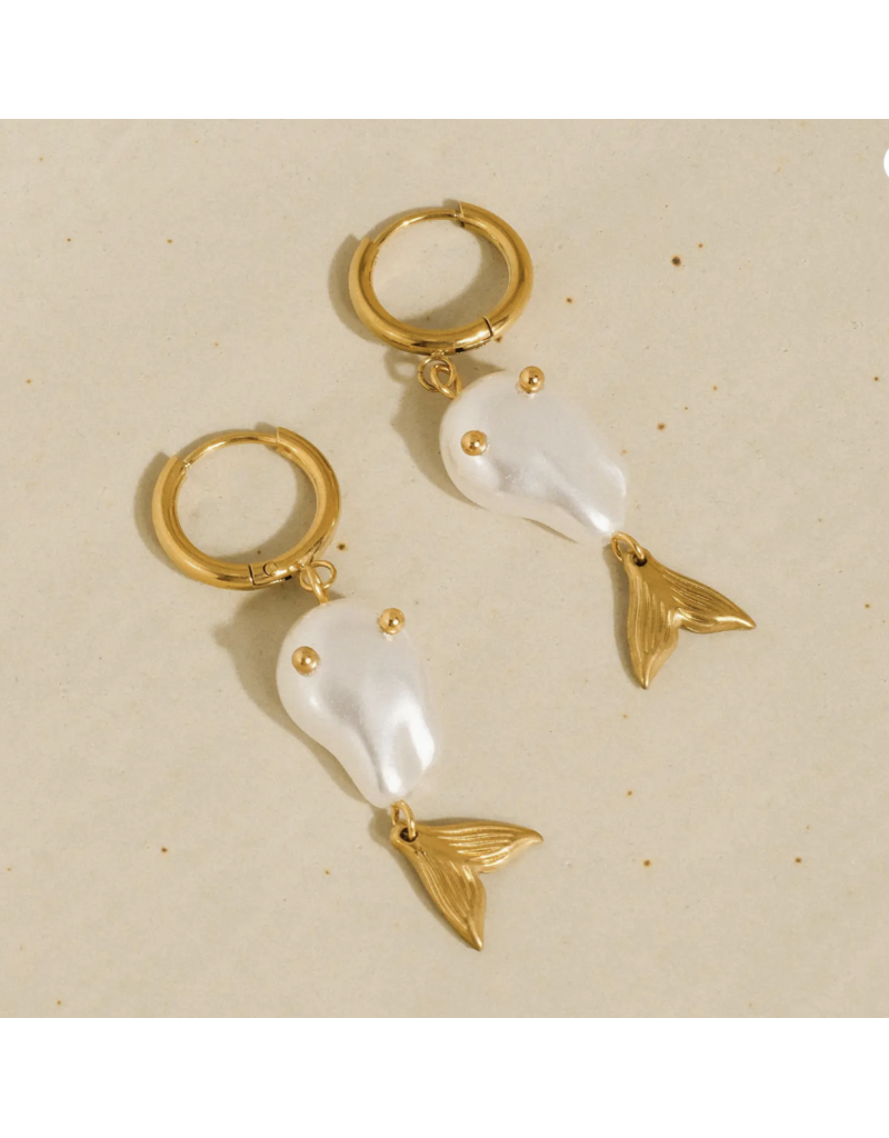 Flanerie Pearlette 18K Gold Non-Tarnish Earrings