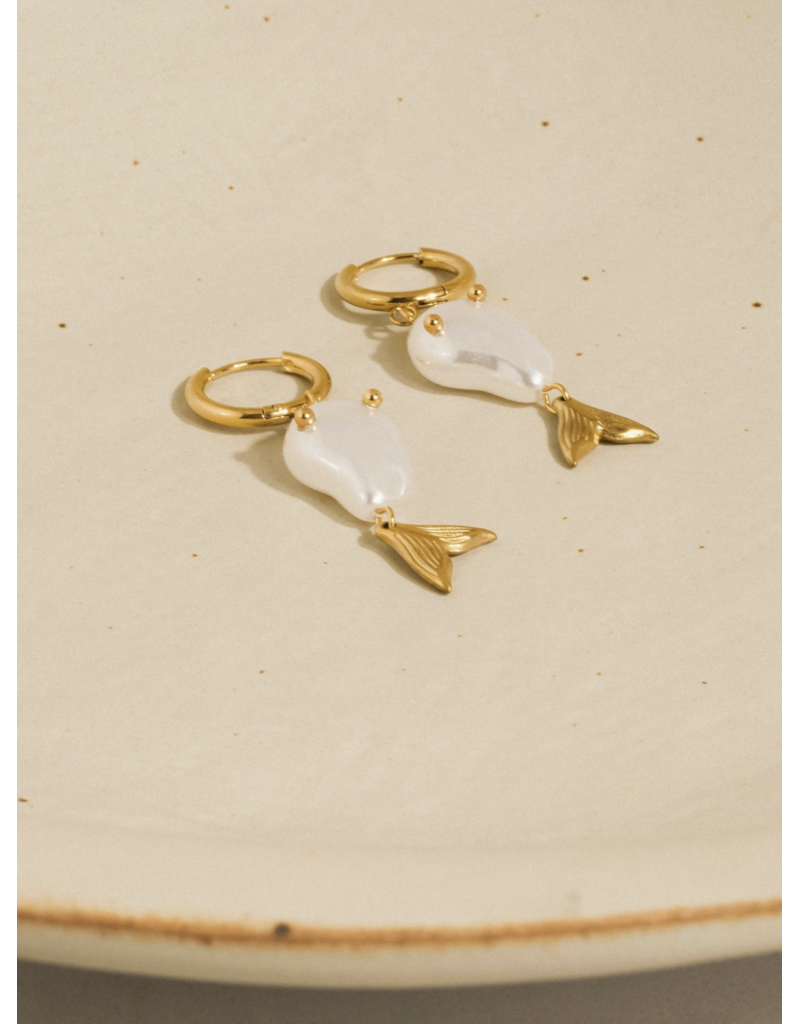 Flanerie Pearlette 18K Gold Non-Tarnish Earrings