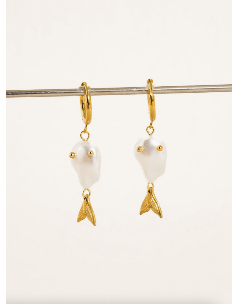 Flanerie Pearlette 18K Gold Non-Tarnish Earrings