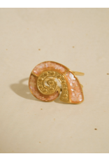 Flanerie Shellnee 18K Gold Non-Tarnish Shell Ring