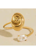 Flanerie Solenya 18K Gold Non-Tarnish Ring