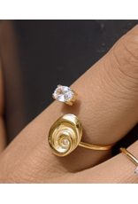 Flanerie Solenya 18K Gold Non-Tarnish Ring