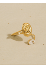 Flanerie Solenya 18K Gold Non-Tarnish Ring