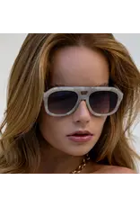 FREYRS Eyewear Voyager Acetate Oversized Aviator Sunglasses