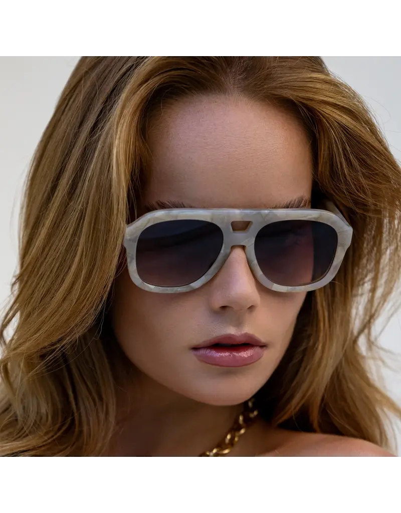 FREYRS Eyewear Voyager Acetate Oversized Aviator Sunglasses