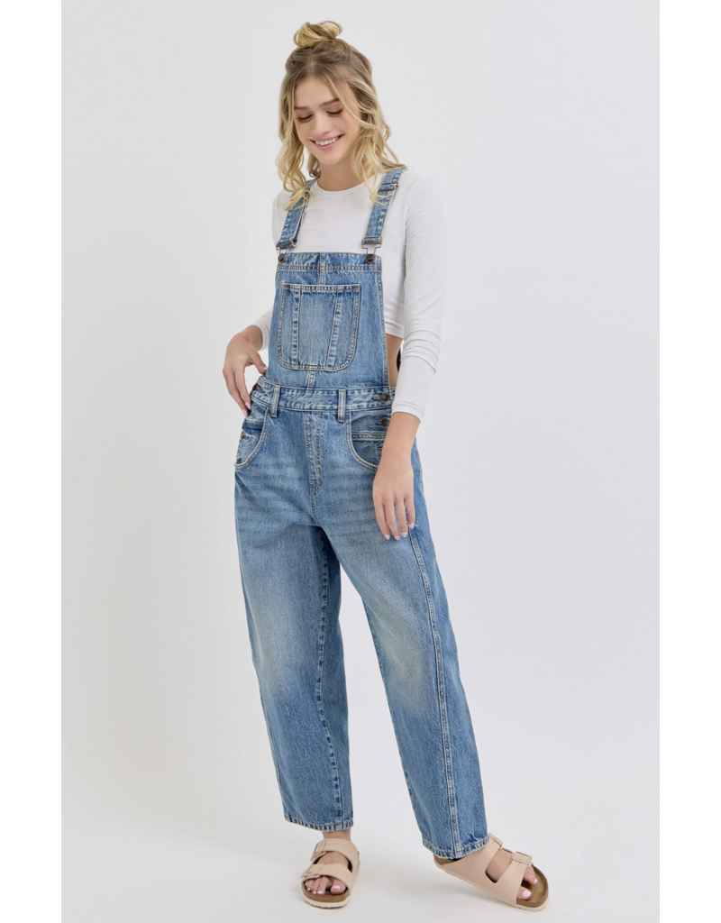 Cello Jeans Mid Waisted Barrel Overall