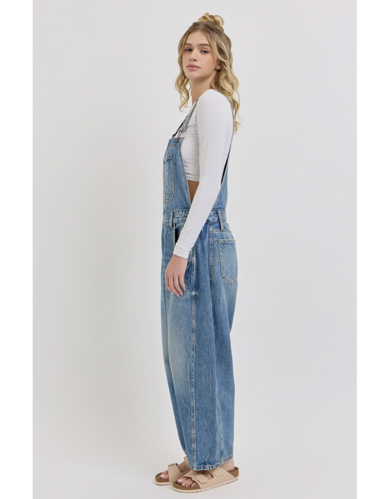 Cello Jeans Mid Waisted Barrel Overall