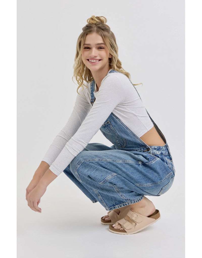 Cello Jeans Mid Waisted Barrel Overall